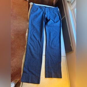 Massimo Dutti Classic Blue Trousers